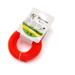 Vhbw - Fil de rechange pour débroussailleuses rotofil 2,4mm de diamètre compatible avec les débroussailleuses - 15 mètres, rouge, nylon, résistant