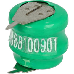 Batterie bouton type V40H (NiMH, 40mAh, 2.4V) - 2 cellules, 2 broches connexion print, rechargeable - Vhbw