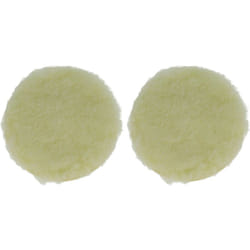 2x Eponge de polissage compatible avec Metabo sxe 3125, sxe 425 TurboTec ponceuses excentriques et à vibration - 12,5 cm diam. de travail, beige