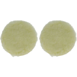 2x Eponge de polissage compatible avec Mirka Deros 650CV ponceuses excentriques et à vibration - 12,5 cm diam. de travail, beige - Vhbw