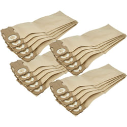 20x Sacs compatible avec Vorwerk Kobold vk 121, vk 122, VK121, VK122 aspirateur - papier, 24,3cm x 8,7cm marron - Vhbw
