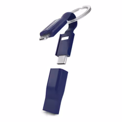 Vonmählen High Five, USB A, USB C/Micro-USB B/Lightning, Mâle, Mâle, Bleu, Droit