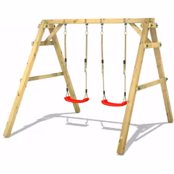 Balançoire en bois Wickey Sky Dancer Prime Prêt pour un voyage au Royaume des Nuages ? Sur la balançoire pour enfants Sky Dan ...