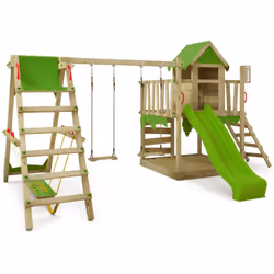 Description générale La JazzyJungle Jam XXL avec SurfSwing transforme votre jardin en une véritable aire de jeux sur le thème ...