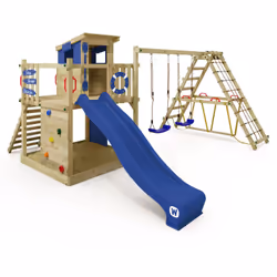 Aire de jeu avec toboggan et extension d'escalade Wickey Smart Surf Sur Wickey Smart Surf Il y a des chuchotements excités qu ...