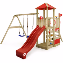 Aire de jeux enfants à toit pyramidal Wickey Smart Savana L'aire de jeux Smart Savana offre une aventure passionnante pour le ...