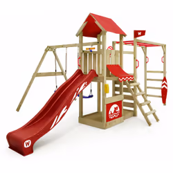 Le plus important Le plaisir du jardinage sous forme compacte: tour de jeux Smart Baboon (plate-forme de 120 cm) avec bac à s ...