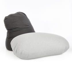 Pouf Flexi Comfort - LUMALAND - Medium 142 x 84 cm - Gris clair - Tissu - M