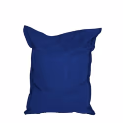 Lumaland Grand Pouf Micro Velours XXL 380l pour enfants et adultes Siège rembourré géant 140 x 180 cm Intérieur Bleu Roi