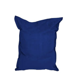 Lumaland Grand Pouf Micro Velours XXL 380l pour enfants et adultes Siège rembourré géant 140 x 180 cm Intérieur Bleu Roi