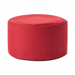Lumaland 20706, Pouffe/ottomane, Rond, Rouge, PVC, Polyester, Adultes et enfants, 45 cm