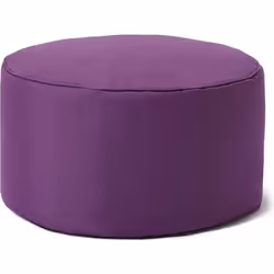 Lumaland Pouf Chaise Tabouret 25 x 45 cm pour enfants et adultes - pour intérieur et extérieur - Coussin Rond de sol- Violet