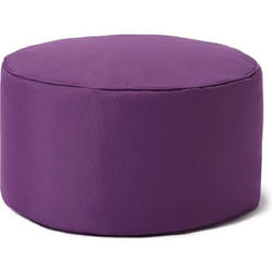 Lumaland Pouf Chaise Tabouret 25 x 45 cm pour enfants et adultes - pour intérieur et extérieur - Coussin Rond de sol- Violet
