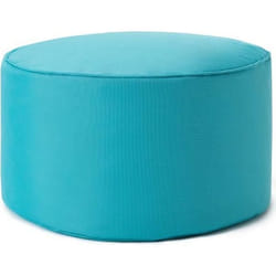 Lumaland Pouf Chaise Tabouret 25 x 45 cm pour enfants et adultes - pour intérieur et extérieur - Coussin Rond de sol- Turquoise