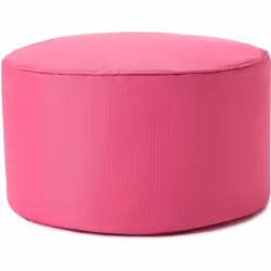 Lumaland Pouf Chaise Tabouret 25 x 45 cm pour enfants et adultes - pour intérieur et extérieur - Coussin Rond de sol- Rose