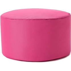 Lumaland Pouf Chaise Tabouret 25 x 45 cm pour enfants et adultes - pour intérieur et extérieur - Coussin Rond de sol- Rose