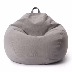 Lumaland Comfort Line, Gris clair, Polyester, Polystyrène expansé (PSE), Intérieure, Rond, Comfort Line