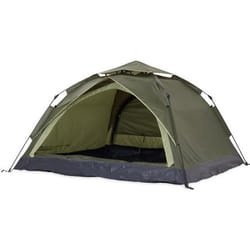 Lumaland x Where Tomorrow Tente de Camping Dôme Pop-up - Tete Légère 3 Personnes Camping/Festivals - 2 Entrées - 210x190x110cm Vert