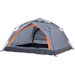 Lumaland x Where Tomorrow Tente de Camping Dôme Pop-up - Tete Légère 3 Personnes - Camping/Festivals 2 Entrées - 210x190x110cm Gris