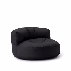Canapé pouf dextérieur Lumaland - Noir - Tissu - Contemporain