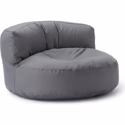 Lumaland Sofa pouf rond dextérieur canapé pouf rond pour lextérieur garnissage de 320 L Gris