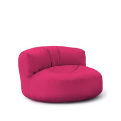 Lumaland Sofa pouf rond dextérieur canapé pouf rond pour lextérieur garnissage de 320 L Rose