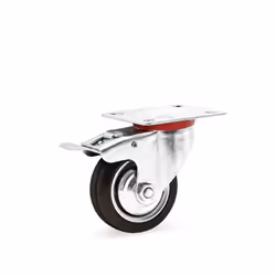 [Roulette pivotante] – Cette roulette pivotante avec blocage double assure une maniabilité exceptionnelle et un déplacement f ...
