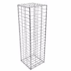 [Gabion] – Ce gabion en grillage métallique galvanisé à chaud de Wiltec est robuste et résistant aux intempéries. Idéal pour  ...