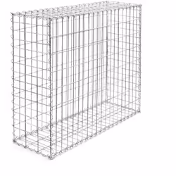 [Gabion] – Ce gabion en grillage métallique galvanisé à chaud de Wiltec est robuste et résistant aux intempéries. Idéal pour  ...