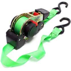 Wiltec - Sangle d'arrimage 1,8m x 25mm Traction 320 daN pes Crochet en forme s avec Tendeur à cliquet