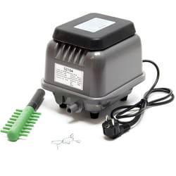 Sunsun - HJB-120 Pompe à air électromagnétique – 7200 l/h – 250 x 180 x 200 mm – Pompe à oxygène pour aquariums, bassins, étangs de jardin – Aérateur
