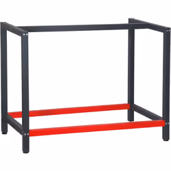 Châssis d'établi robuste avec revêtement par poudre en anthracite et rouge Le cadre peut être utilisé comme établi, table de  ...