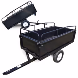 [Remorque basculante] – Cette remorque basculante de Wiltec offre une solution pratique pour transporter des matériaux de jar ...