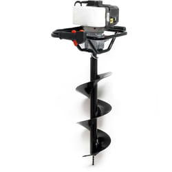 Wiltec Kit Tarière thermique à essence – 530 x 370 x 320 mm – Moteur 2 temps 1,4 kW 1,9 CV – Cylindrée 52 cm³ – Perceuse de sol Jardinage Aménagement