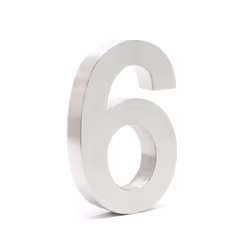 [Plaque numéro maison] – Fabriqué en acier inox brossé, ce chiffre de 20 cm de Wiltec offre visibilité optimale et durabilité ...