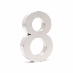 [Plaque numéro maison] – Fabriqué en acier inox brossé, ce chiffre de 20 cm de Wiltec offre visibilité optimale et durabilité ...