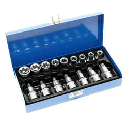 Jeu de douilles torx mâle 16 p