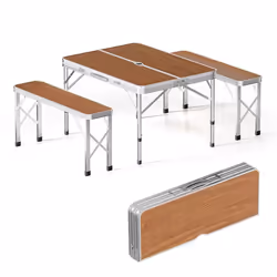 Wiltec Table pliante valise 90