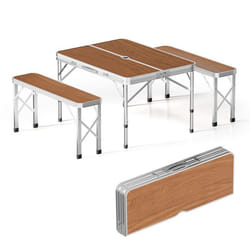 Wiltec Table pliante valise 90