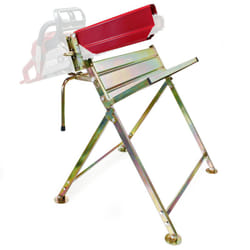 Wiltec - Chevalet de sciage pliant porte bûche – 880 x 710 x 960 mm – Capacité 120 kg – en Acier galvanisé – avec Pare chaîne – Tréteau de