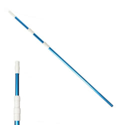 Wiltec - Tige télescopique – 3600 x 540 x 530 mm – Raccord 28-30 mm / Réglable 120-360 cm – pour Tête de brosse de nettoyage de piscine et Aspiration