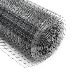 Grillage volière Acier galvanisé Maille carrée 25x25mm Rouleau 5m Hauteur 50cm Clôture Enclos