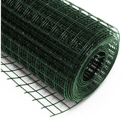 Wiltec - Fil de grillage Vert Maille carrée Taille 12x12mm Rouleau 25m Hauteur 50cm Acier galvanisé Volière