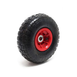 Wiltec - Roue complète 4.10/3.50-4 pour Diable – 250 x 85 mm – Avec Chambre à air et Jante – Valve droite – capacité de charge max. 136 kg – pour
