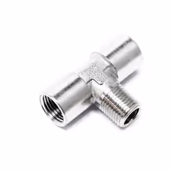 Adaptateur pour aérographe Pièce en T 2 x filetage intérieur 9,51 mm (⅛″) 1 x filetage extérieur 9,51 mm (⅛″) Pièce de rechan ...