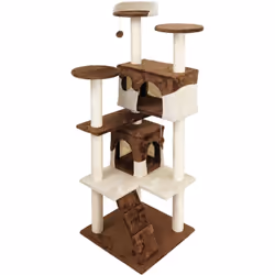 Couleur : marron / beige Hauteur : 130 cm Plaque de base 50 x 50 cm 3 plate-formes d’observation, 2 caves Nous vous proposons ...