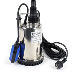Xpotool - Wiltec Pompe électrique pour eaux sales – Submersible – 400 w / 7500 l/h – Refoulement max. 6,5 m – avec Flotteur – Pompe-cave pour