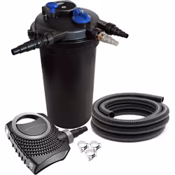 [Des eaux claires pour des poissons en bonne santé] - Le filtre de bassin sous pression SunSun CPF-15000 de 18 W filtre l’eau ...