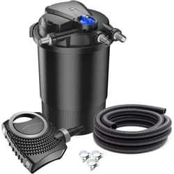 Wiltec - SunSun Kit complet: CPA-30000 Filtre de bassin à pression jusqu'à 60000 l avec 55 Watt lampe uv, NEO10000 SuperECO pompe 10000l/h 80W, 10m