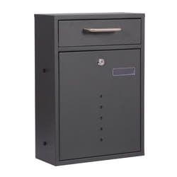 Boîte aux lettres V51 Anthracite Boîte Murale Verrouillable avec Fenêtres
